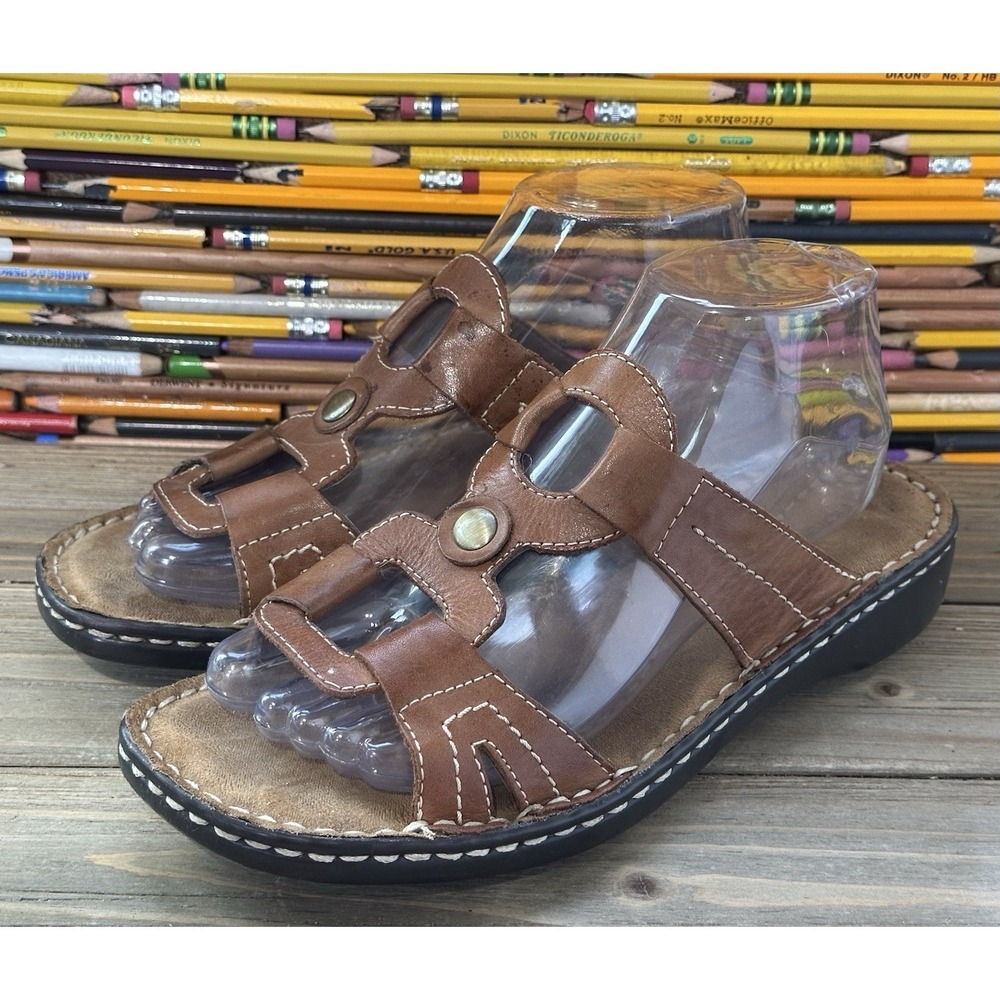 Naturalizer Leather BOHO Sandals Brown Sz 8 M Women's